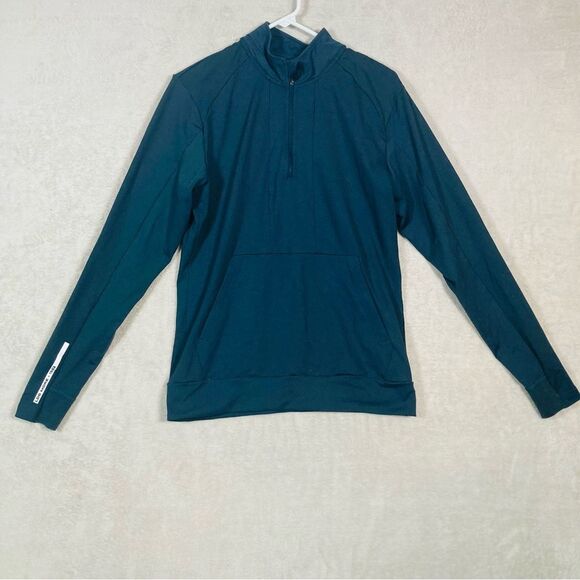 Alphalete Jackets & Blazers - ALPHALETE 1/4 Zip‎ Pullover Mens Small Navy Blue Gym Activewear LDB MORE-1502